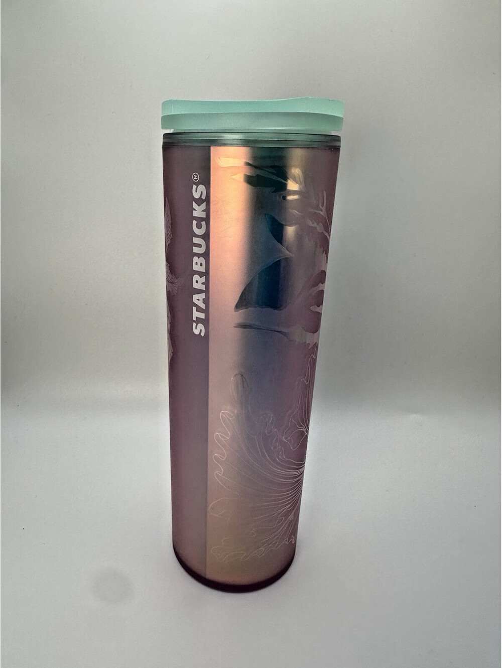 Starbucks 2022 Spring Soft Touch Iridescent Mermaid Siren 16oz Twist Tumbler